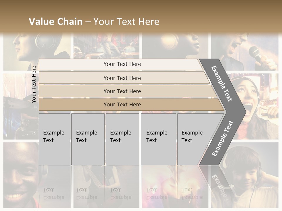 Rock Fashion Diversity PowerPoint Template