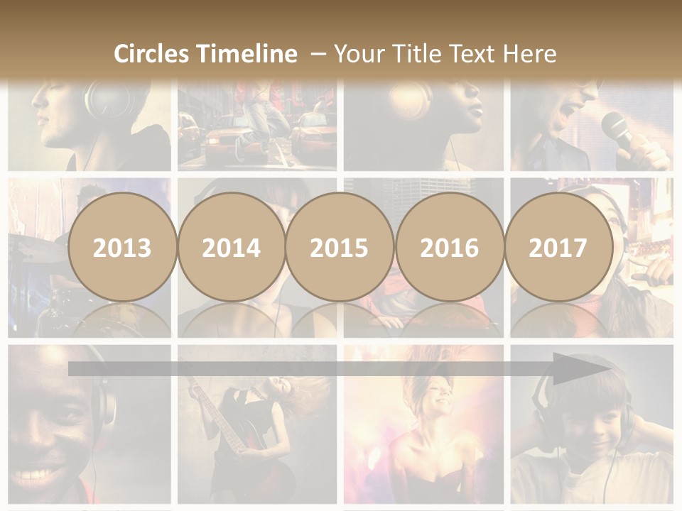 Rock Fashion Diversity PowerPoint Template