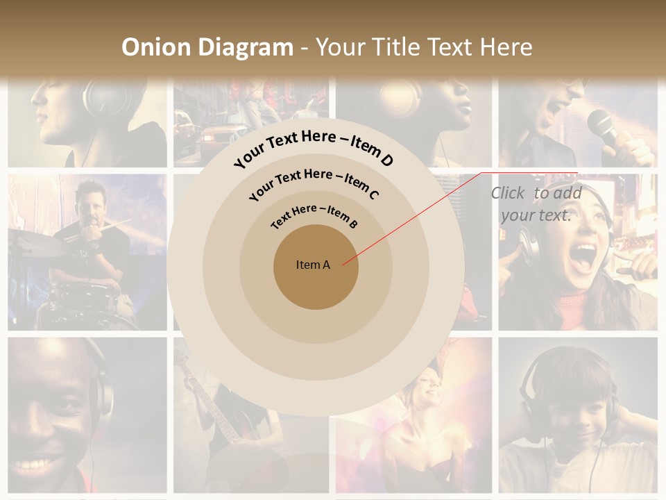 Rock Fashion Diversity PowerPoint Template