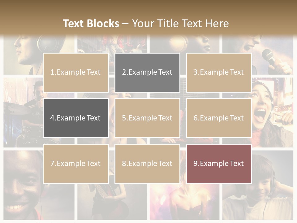 Rock Fashion Diversity PowerPoint Template