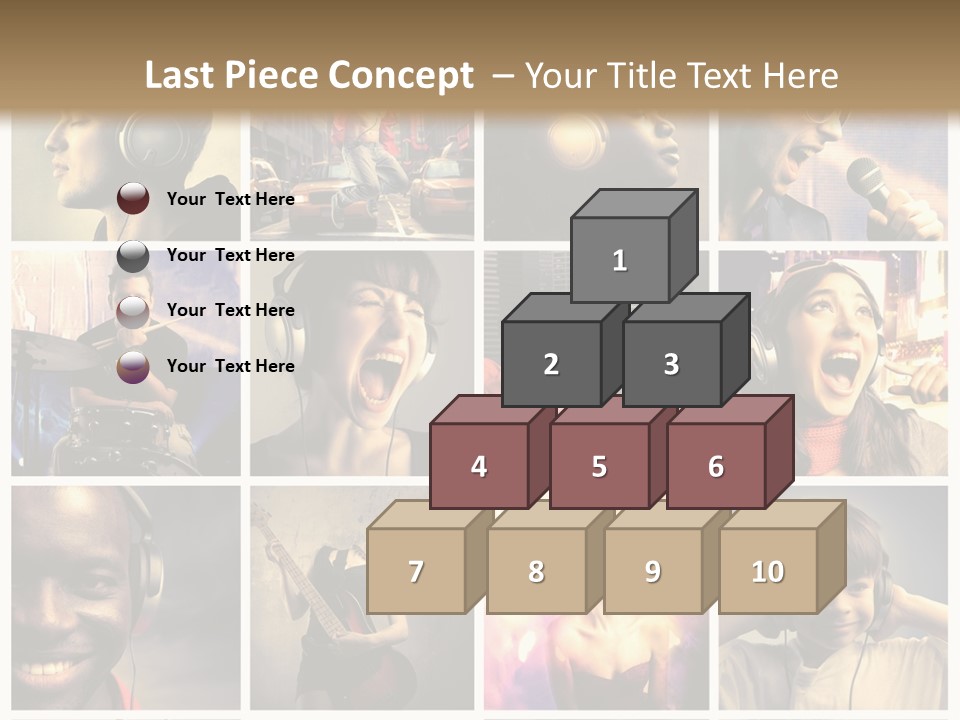 Rock Fashion Diversity PowerPoint Template