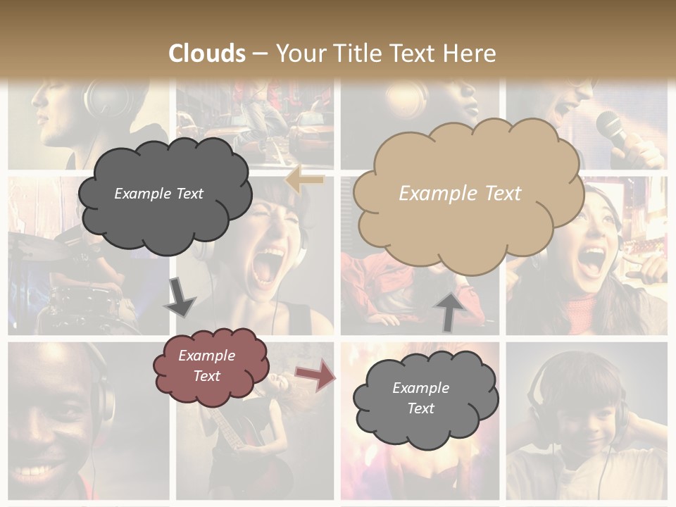 Rock Fashion Diversity PowerPoint Template