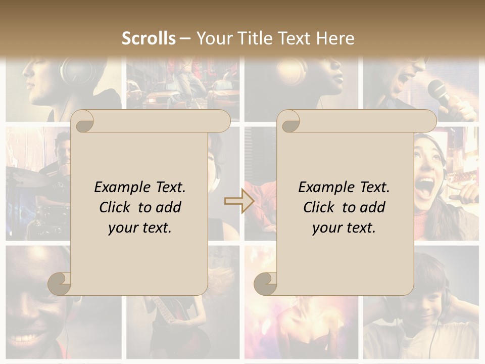 Rock Fashion Diversity PowerPoint Template