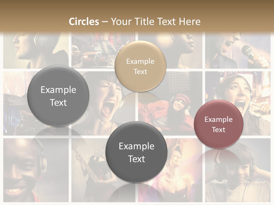 Rock Fashion Diversity PowerPoint Template