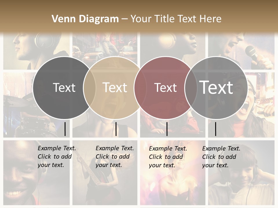 Rock Fashion Diversity PowerPoint Template