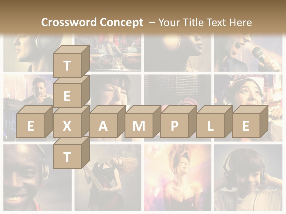 Rock Fashion Diversity PowerPoint Template