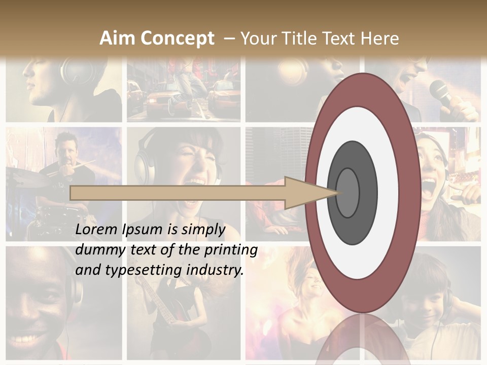 Rock Fashion Diversity PowerPoint Template