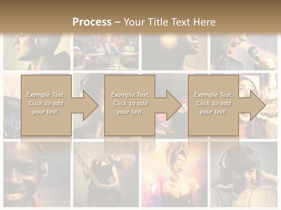Rock Fashion Diversity PowerPoint Template