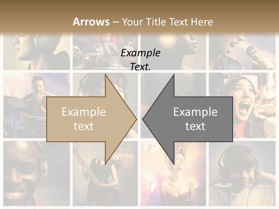 Rock Fashion Diversity PowerPoint Template