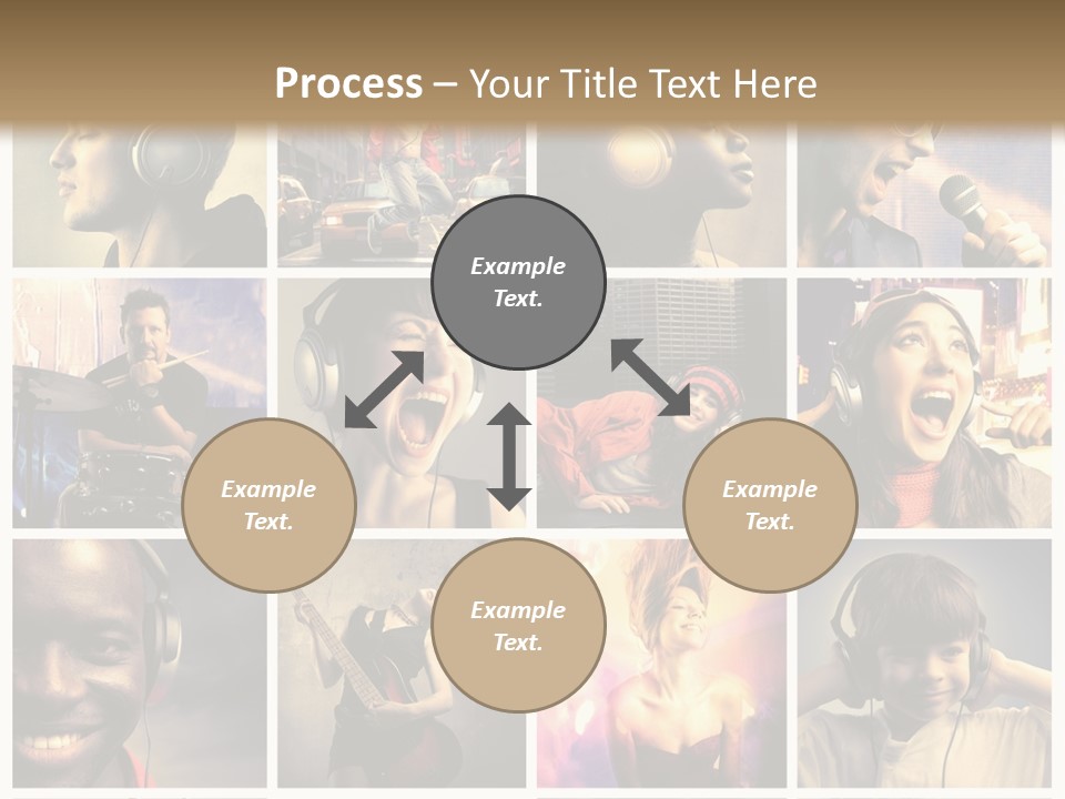 Rock Fashion Diversity PowerPoint Template