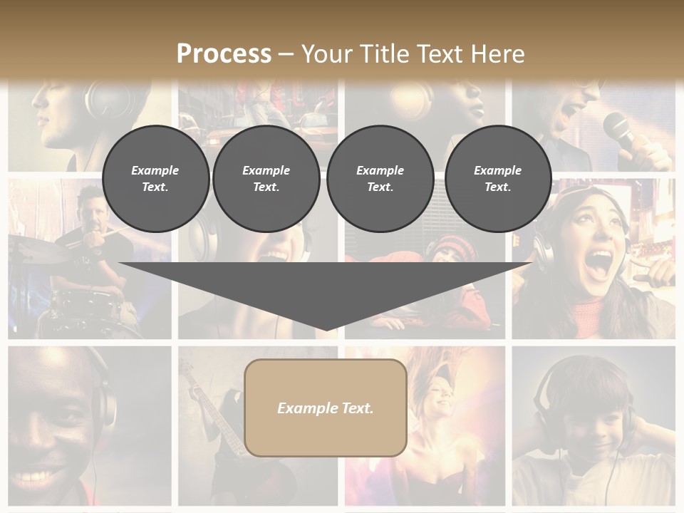 Rock Fashion Diversity PowerPoint Template