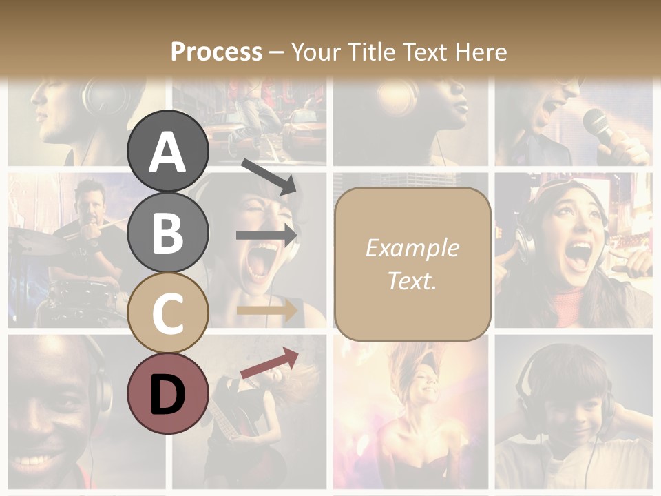Rock Fashion Diversity PowerPoint Template