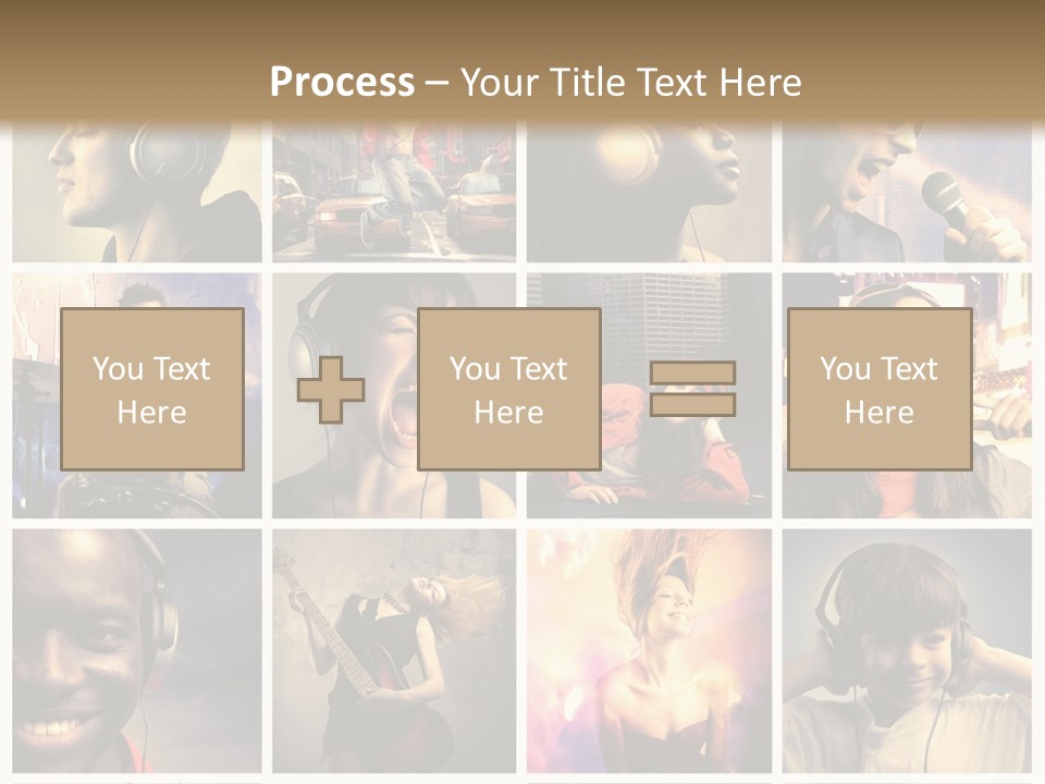 Rock Fashion Diversity PowerPoint Template