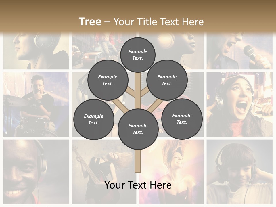 Rock Fashion Diversity PowerPoint Template