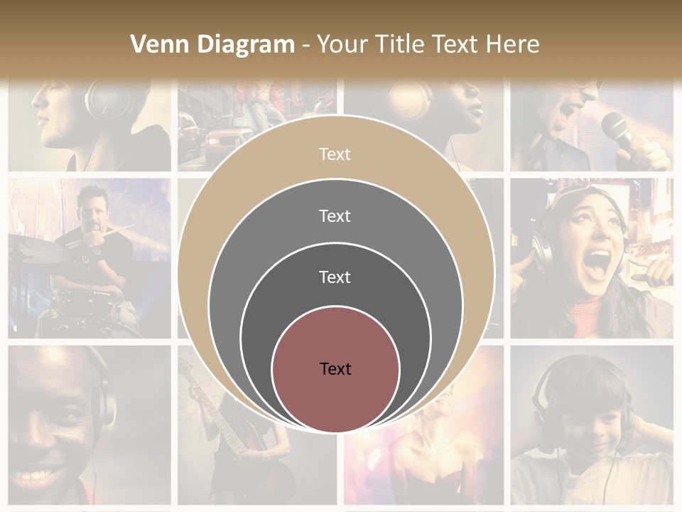 Rock Fashion Diversity PowerPoint Template