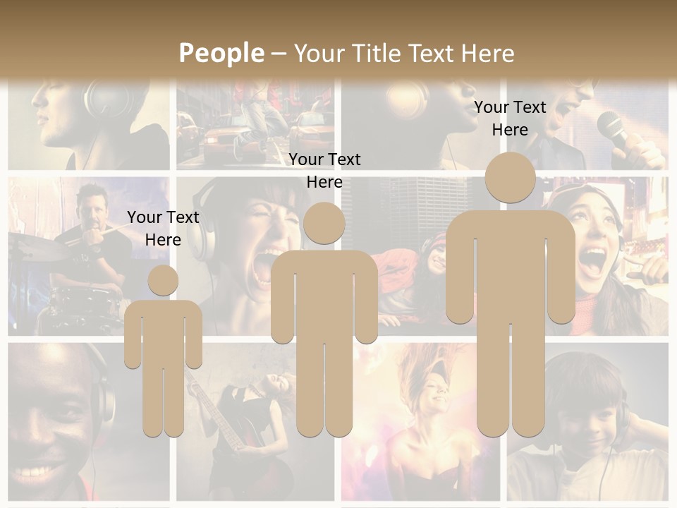 Rock Fashion Diversity PowerPoint Template