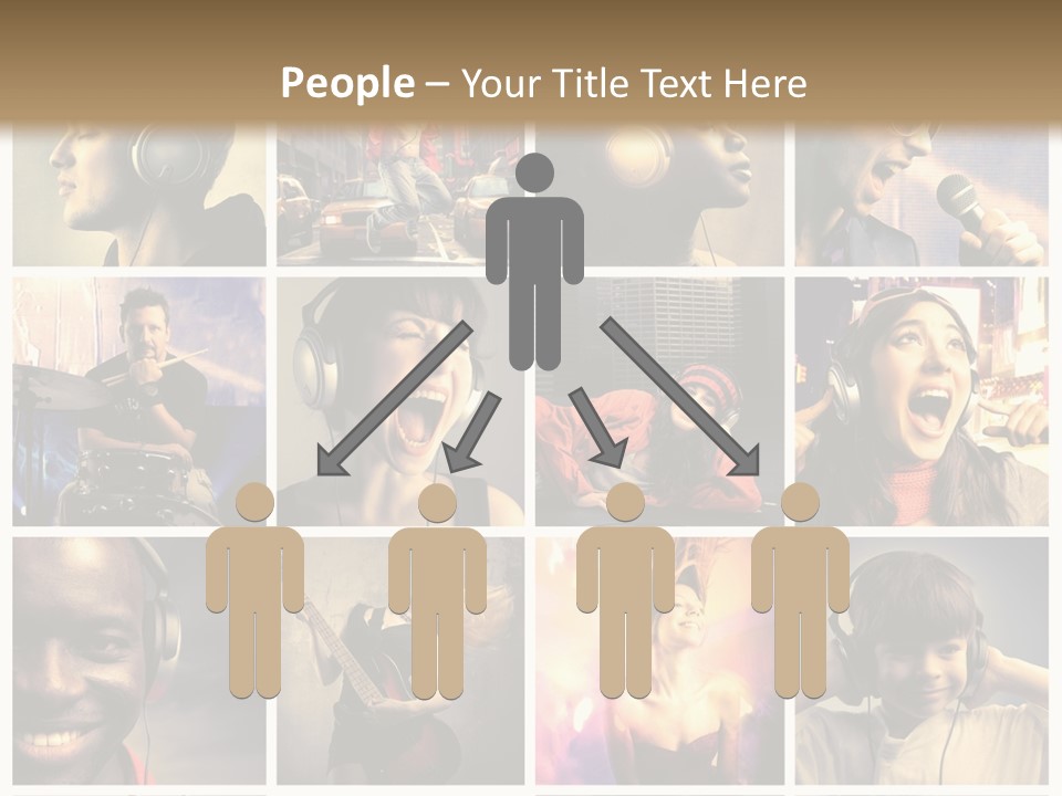 Rock Fashion Diversity PowerPoint Template