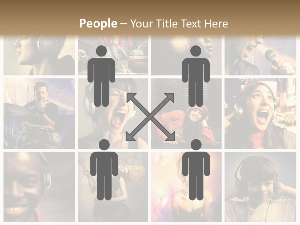 Rock Fashion Diversity PowerPoint Template