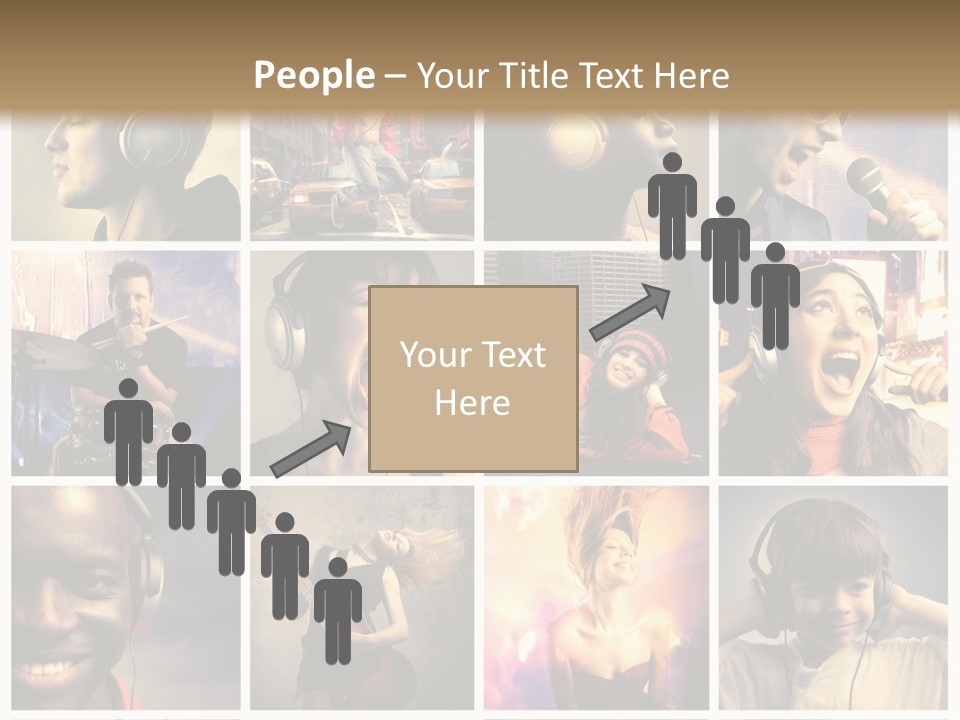 Rock Fashion Diversity PowerPoint Template