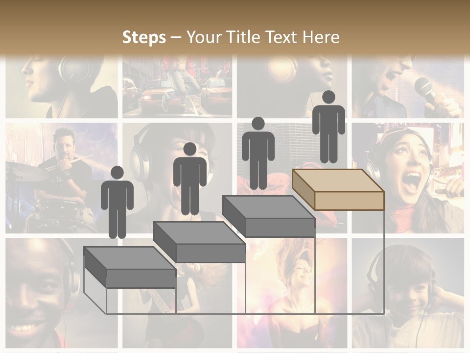 Rock Fashion Diversity PowerPoint Template