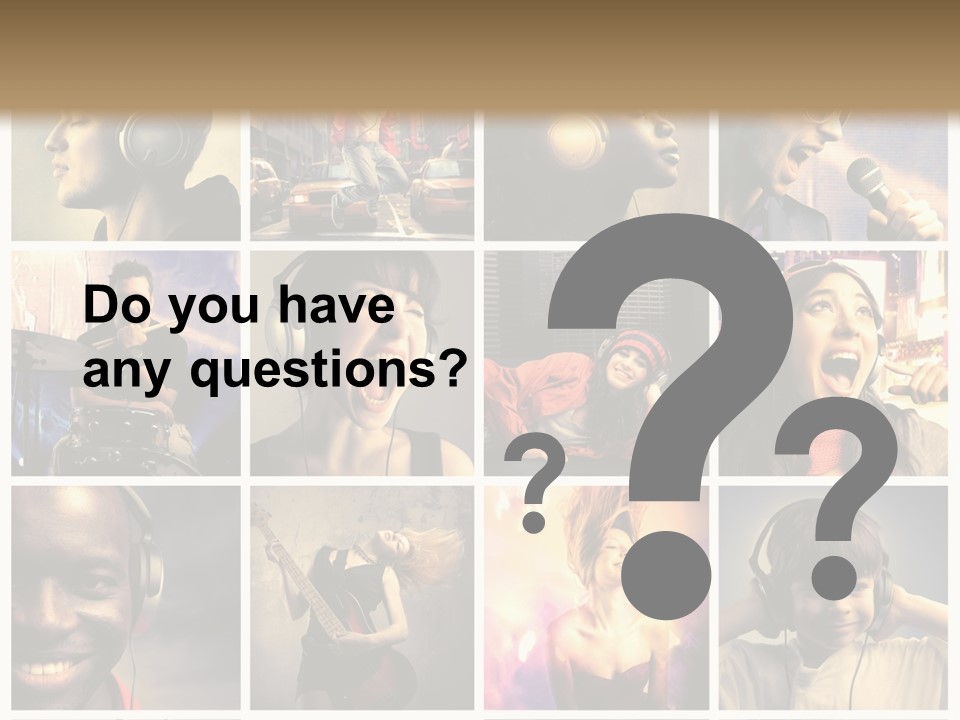 Rock Fashion Diversity PowerPoint Template