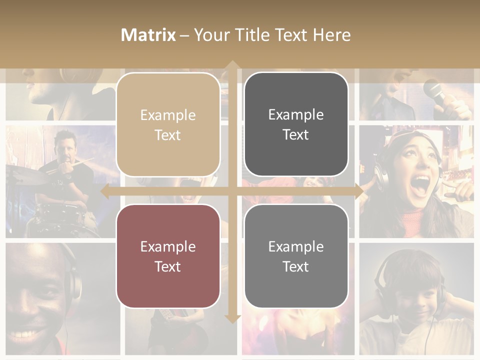 Light Color Singer PowerPoint Template