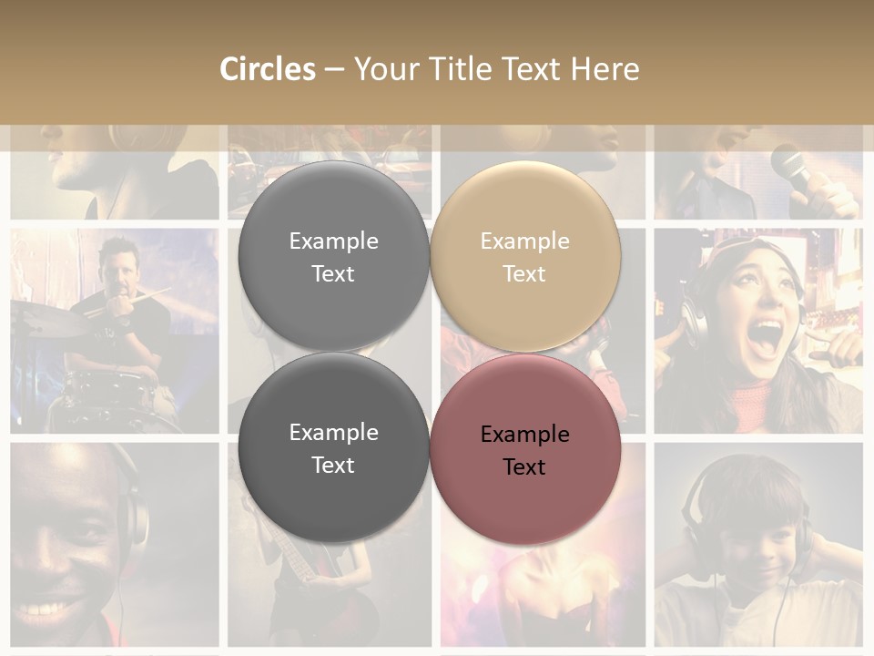 Light Color Singer PowerPoint Template