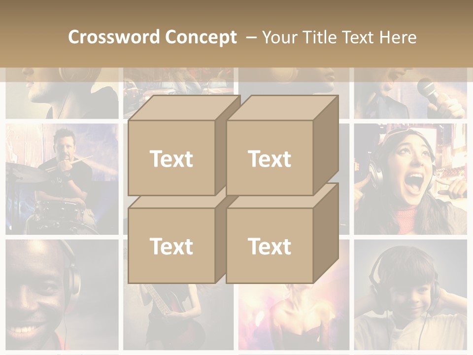 Light Color Singer PowerPoint Template