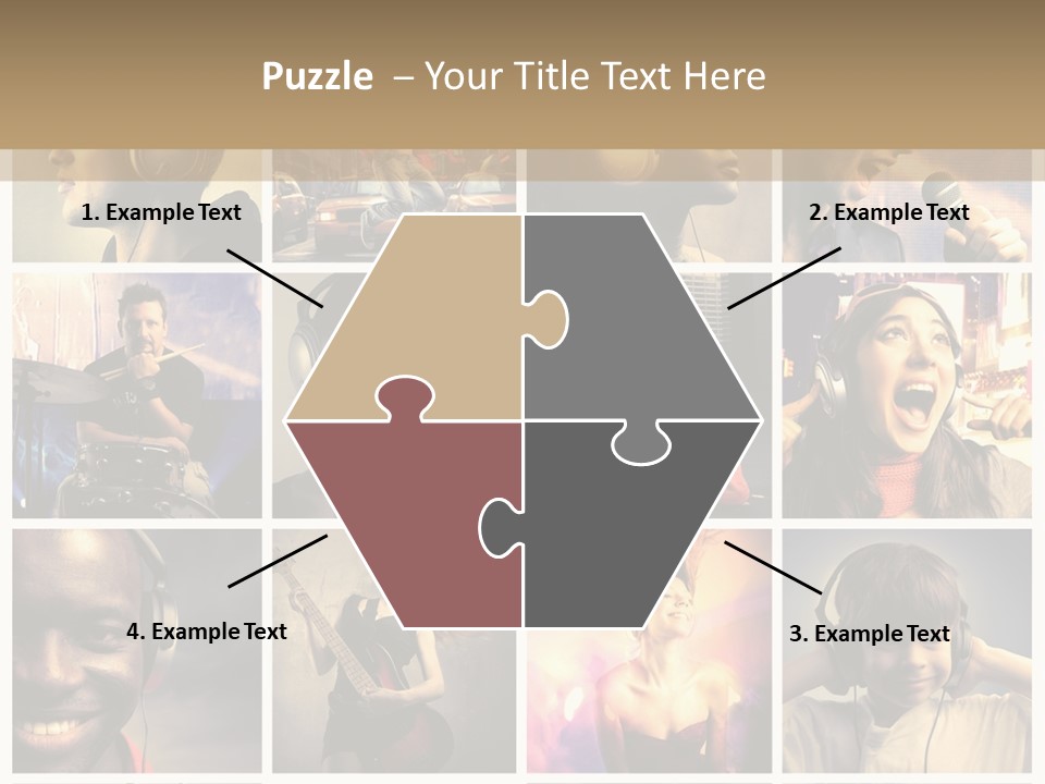 Light Color Singer PowerPoint Template