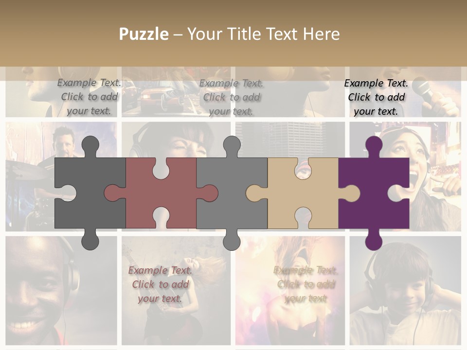 Light Color Singer PowerPoint Template