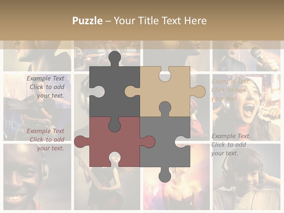 Light Color Singer PowerPoint Template