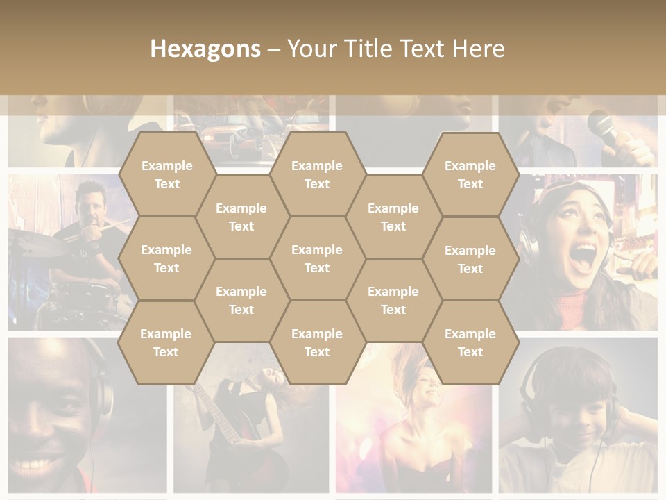 Light Color Singer PowerPoint Template