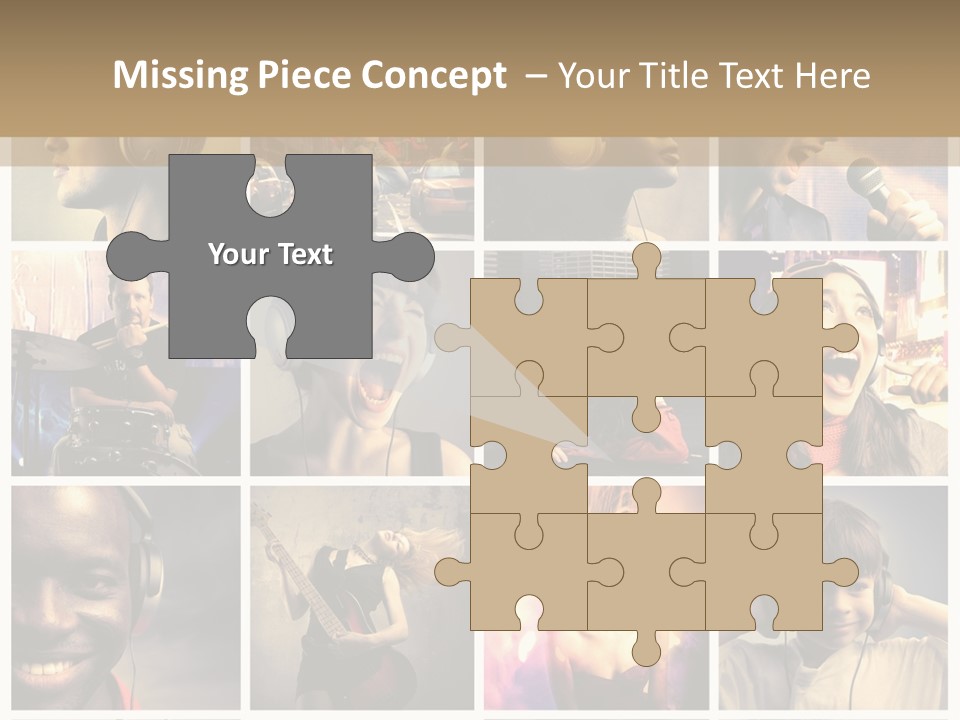 Light Color Singer PowerPoint Template