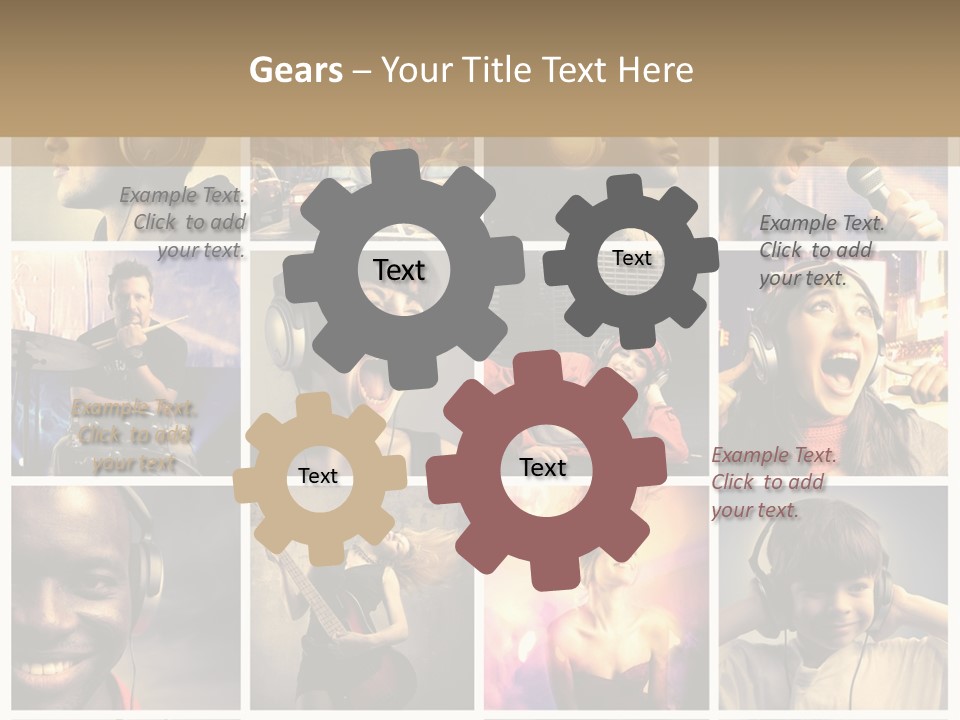 Light Color Singer PowerPoint Template