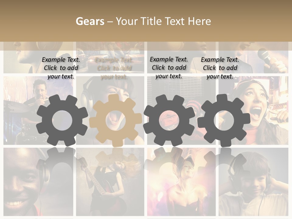 Light Color Singer PowerPoint Template