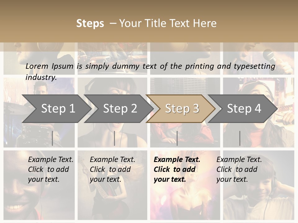Light Color Singer PowerPoint Template