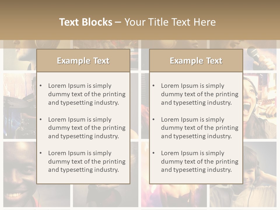 Light Color Singer PowerPoint Template