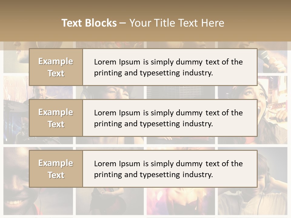 Light Color Singer PowerPoint Template