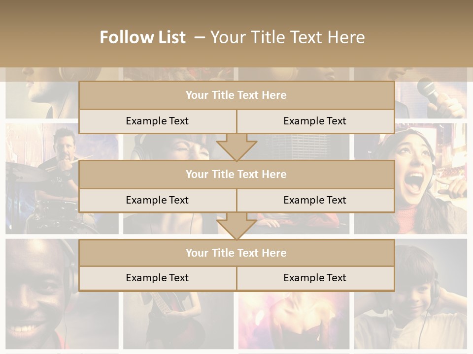 Light Color Singer PowerPoint Template