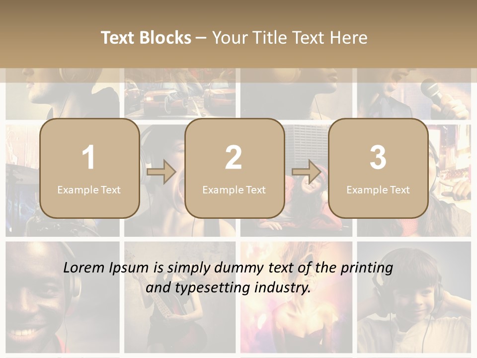 Light Color Singer PowerPoint Template