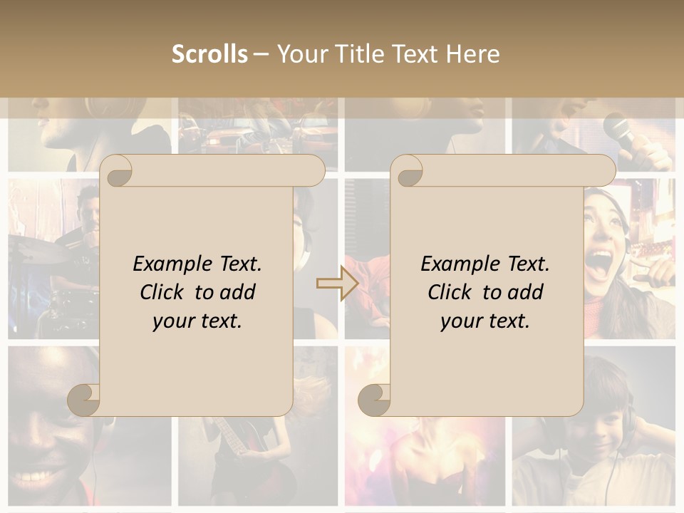 Light Color Singer PowerPoint Template