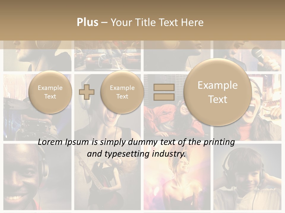 Light Color Singer PowerPoint Template