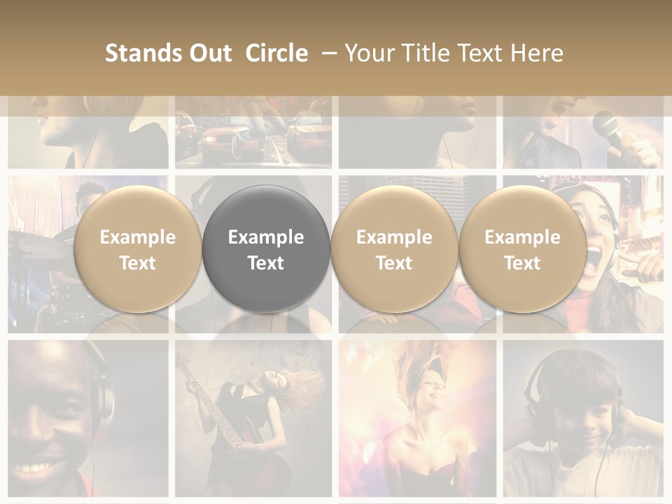 Light Color Singer PowerPoint Template