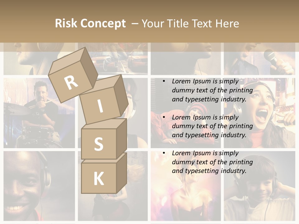 Light Color Singer PowerPoint Template