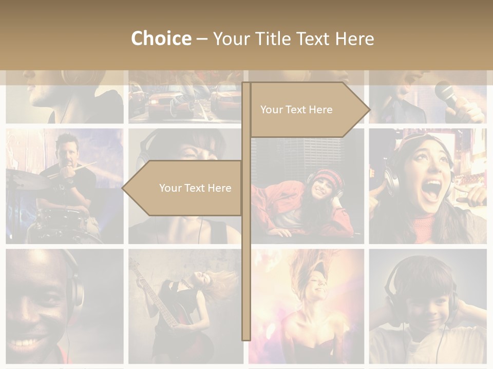 Light Color Singer PowerPoint Template