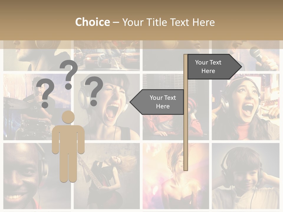 Light Color Singer PowerPoint Template