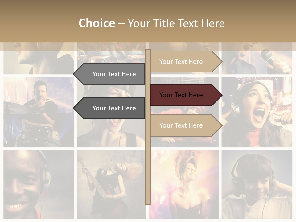 Light Color Singer PowerPoint Template
