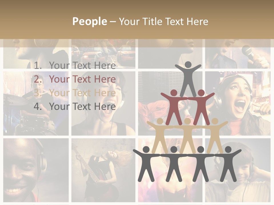 Light Color Singer PowerPoint Template