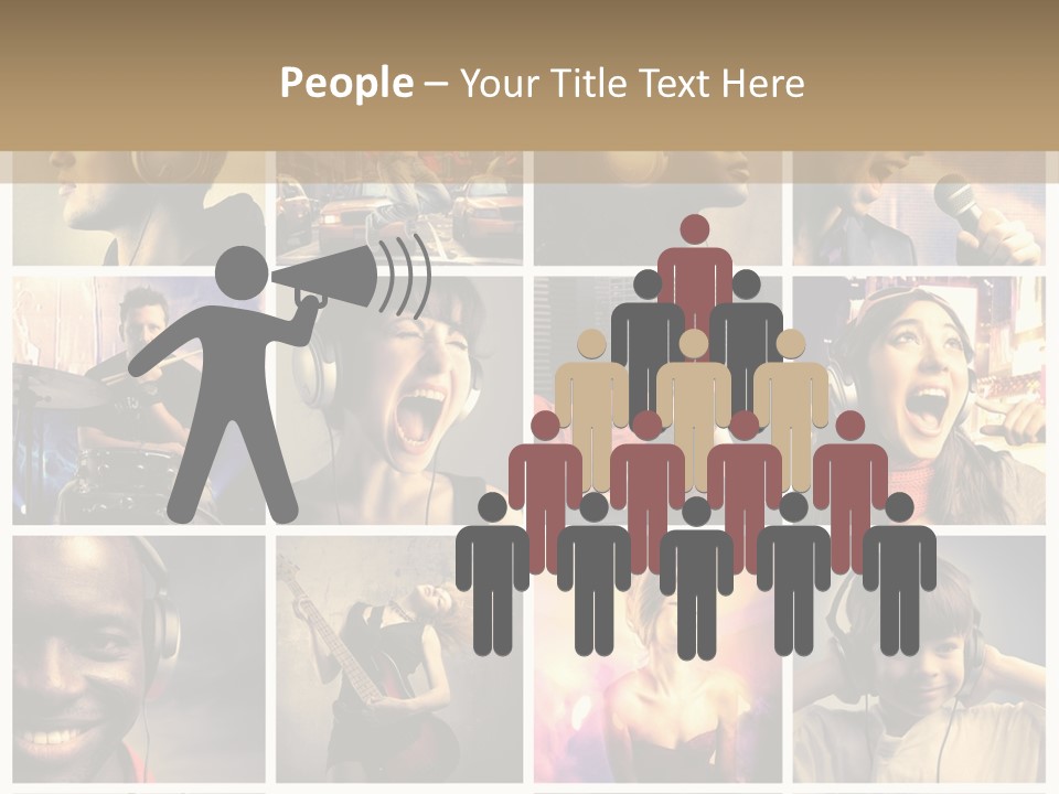 Light Color Singer PowerPoint Template