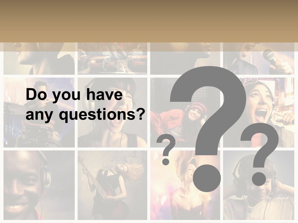 Light Color Singer PowerPoint Template